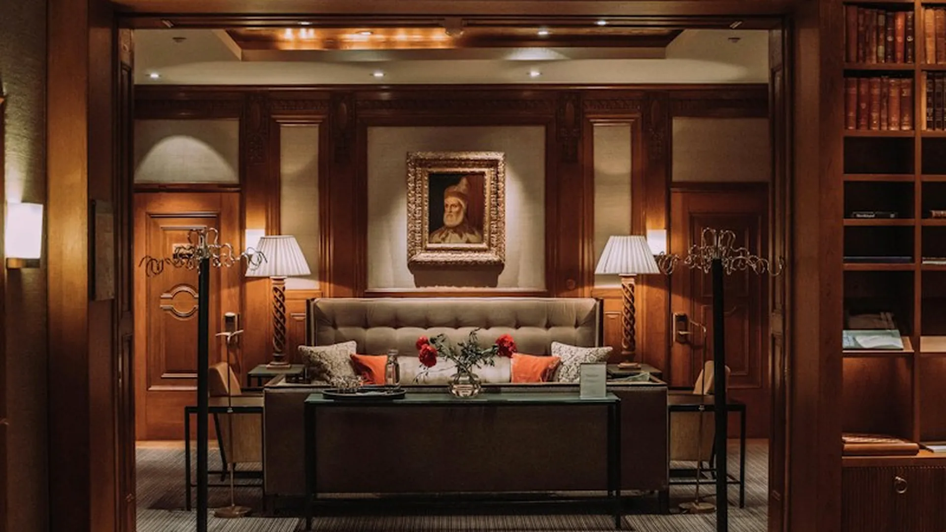 Illustrative boutique hotel and restaurant architectural joinery with custom banquette seating